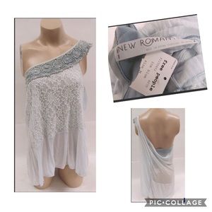 Free People Ice Blue Tank Top